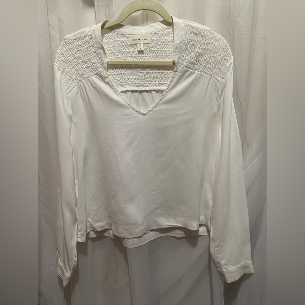 Cloth & Stone White Blouse